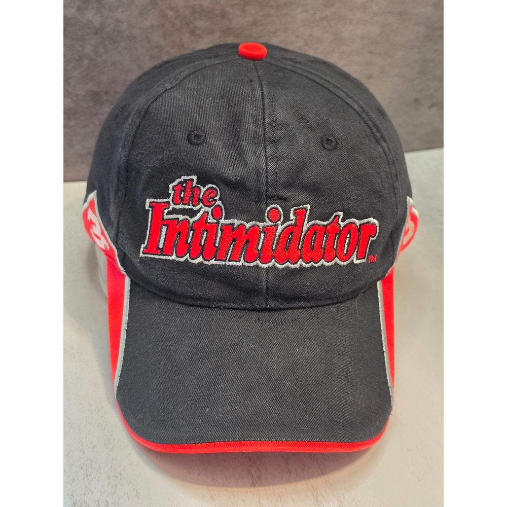 Winners Circle Dale Earnhardt The Intimidator NASCAR Hat Black Red Adjustable